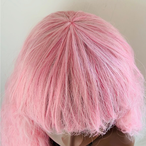 Pretty in Pink “Put On & Go” Synthetic Wig with Bangs for Cosplay/Anime/Gaming… - Picture 3 of 13